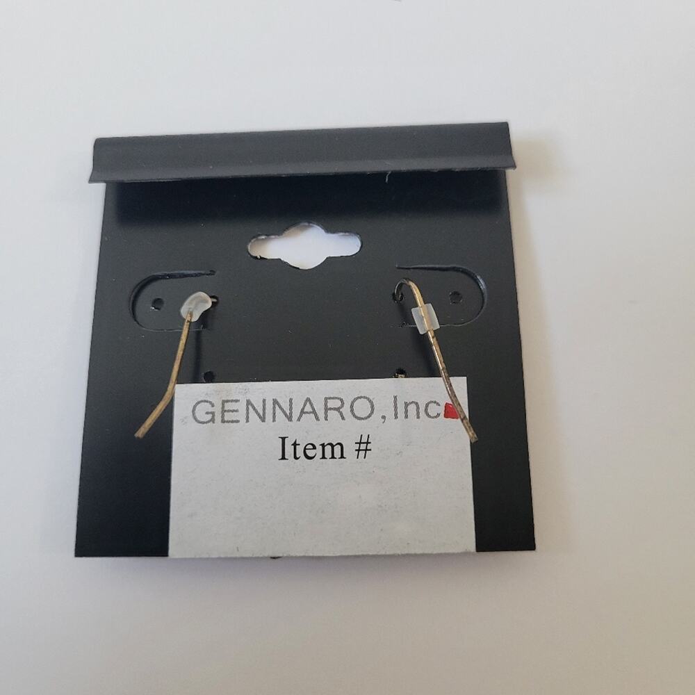 G By Gennaro Bronze Tone Owl Dangle Earrings NWT Y2K - Picture 4 of 4